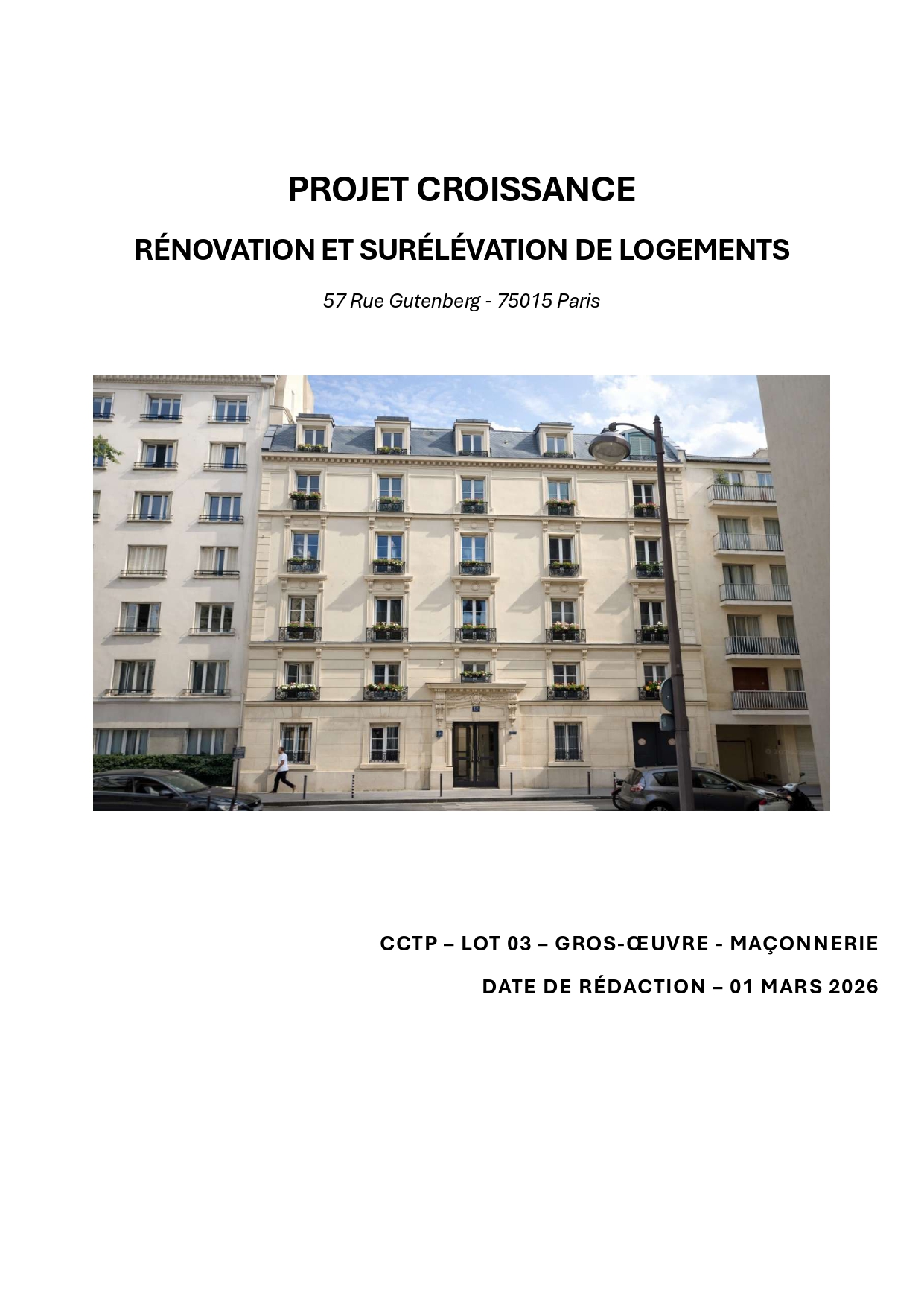 Aperçu CCTP — page 1